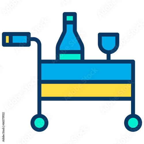 Lineal color Hotel Service icon