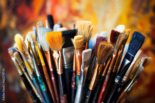 Artist s brushes