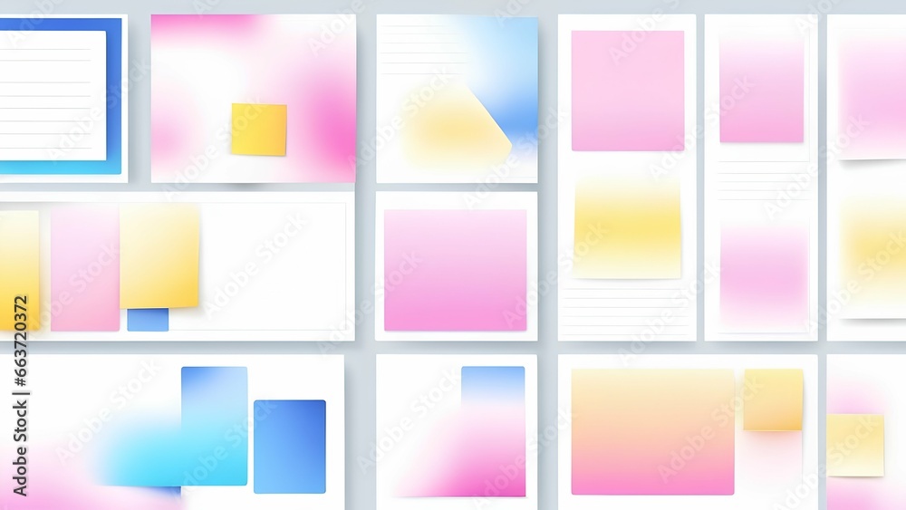 Fototapeta premium set of colorful banners