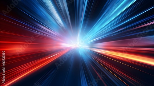 abstract background with rays, Futuristic speed motion with blue and red rays of light abstract background wallpaper 