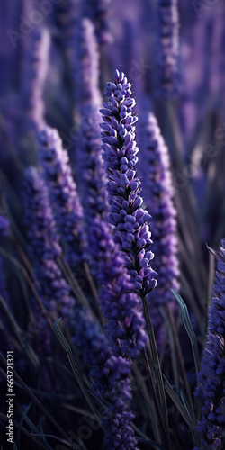 Twilight Serenity  A Lavender Field at Sunset close up of lavender close up of lavender flowers