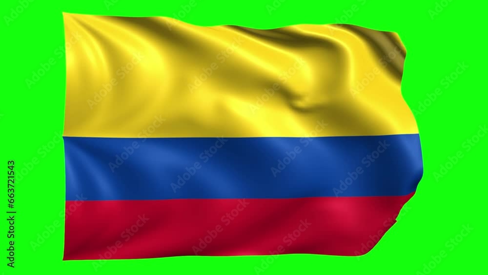 Colombia Flag on transparent background Colombia Flag on transparent background