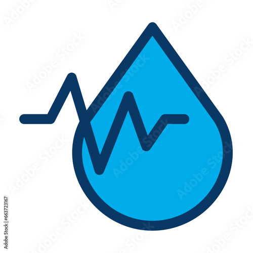 Lineal color Blood test icon