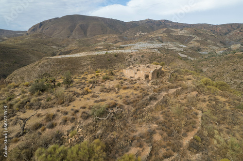 A ruined farmhouse in the mountains of southern Granada