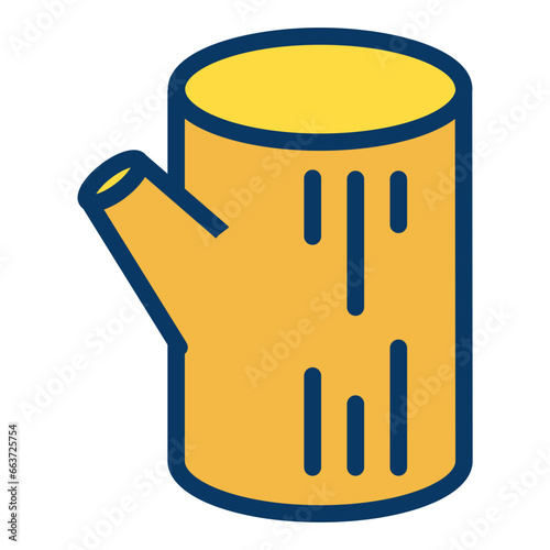 Lineal color Log icon