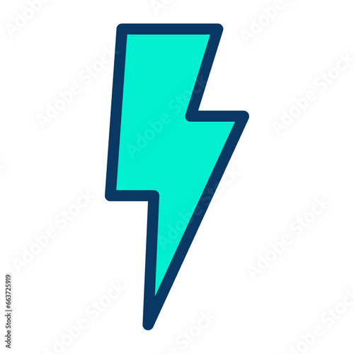 Lineal color Flash icon Free Download Lineal color Flash icon - GFXLoad