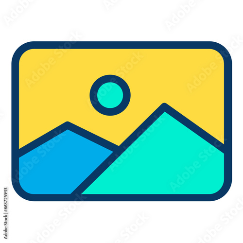 Free Download Lineal color Photo icon - GFXLoad