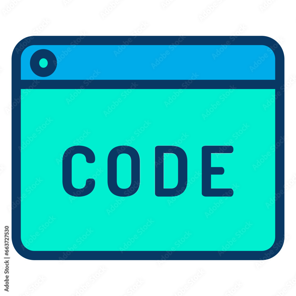 Obraz premium Lineal color Web Code icon