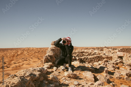 Me, a photographer in the desert