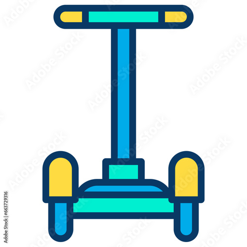 Lineal color Segway icon