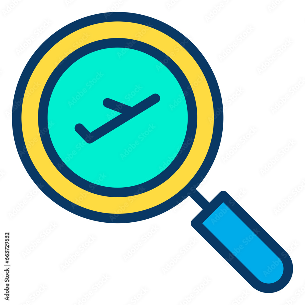Lineal color Search Flight icon Lineal color Search Flight icon