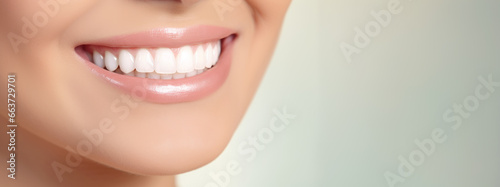 close up teeth of a woman smiling