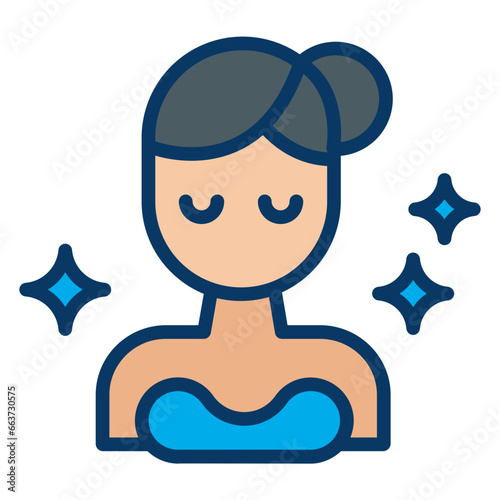 Lineal color Ironed shirt icon