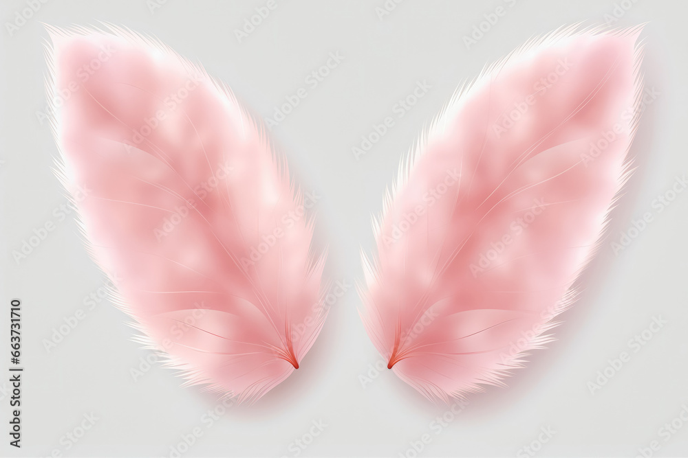 Vector realistic isolated bunny ears for template. Easter and spring concept. Celebrating easter. Vector realistic isolated bunny ears for template. Easter and spring concept. Celebrating easter.