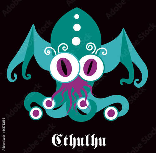 MONSTRE V2 Lovecraft CTHULHU Pieuvre poulpe grand ancien 1