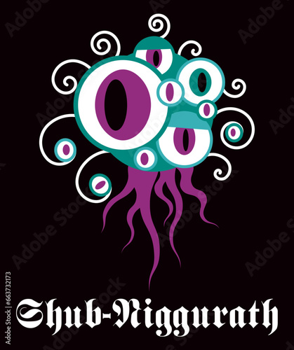 MONSTRE V2 Lovecraft CTHULHU Shub Niggurath tas d'œils tentacules grand ancien 1