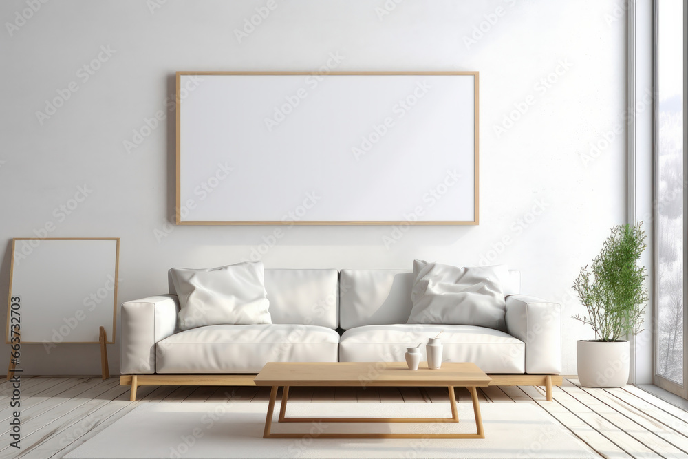 Cozy living space with a comfy couch, bathed in warm lighting for a simple and inviting ambiance. This design is AI Generative. Cozy living space with a comfy couch, bathed in warm lighting for a simple and inviting ambiance. This design is AI Generative.