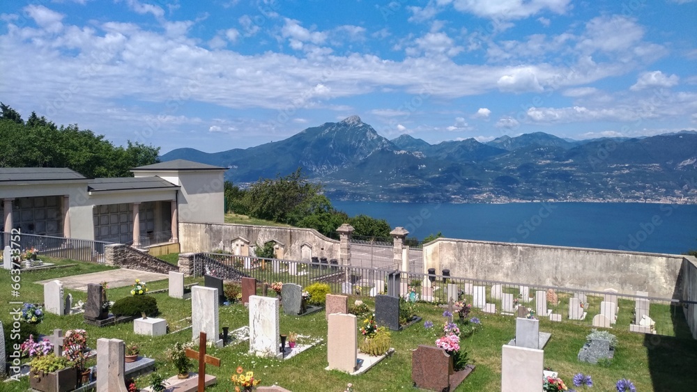 San Zeno di Montagna cemetery, north italy
