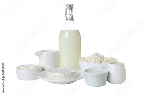 PNG, dairy products, isolated on white background.