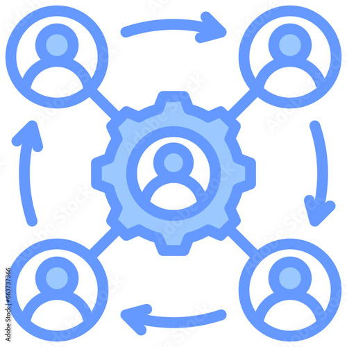 Organization Blue Icon