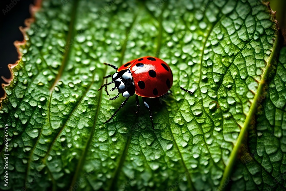 ladybug on leaf clear HD pattern ladybug on leaf clear HD pattern
