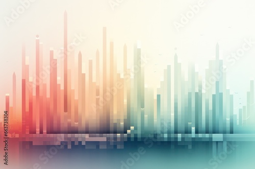 Data visualisation background. Abstract infographic.