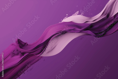 Violet and black color grunge abstract brush stroke background. 3d background