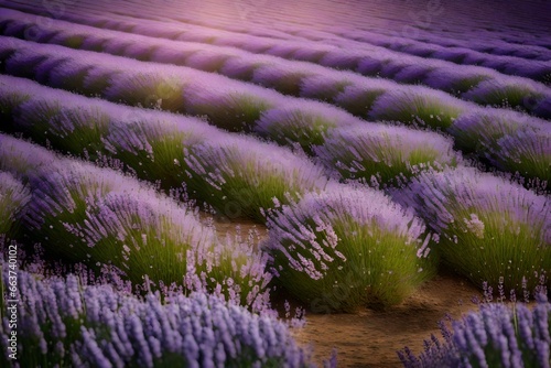 lavender field region with a sequence and beauty