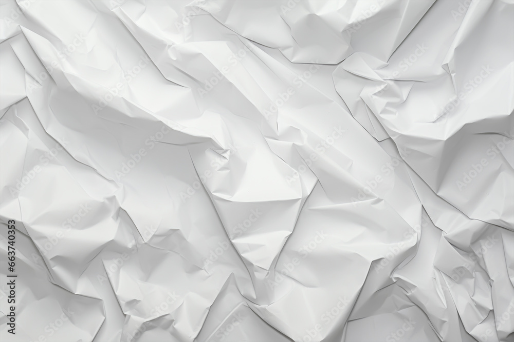 Obraz premium white crumpled paper texture background 