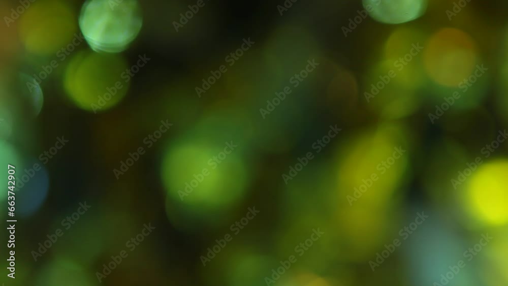 footage of green bokeh background