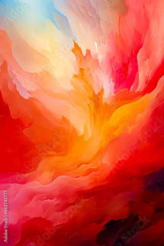 Image of red, orange, yellow, and pink swirl.