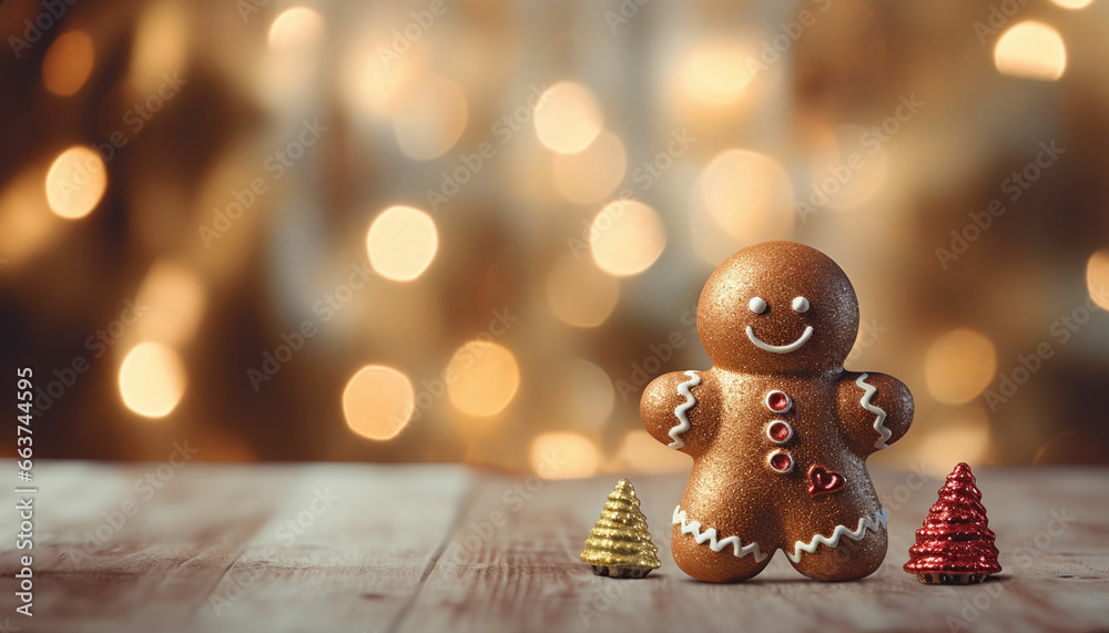 cute Christmas decorations and bokeh lights cute Christmas decorations and bokeh lights