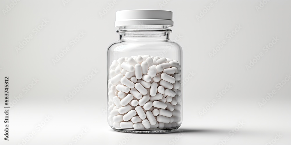 White pill bottle isolated on transparent or white background. mockup White pill bottle isolated on transparent or white background. mockup