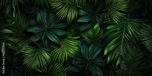Palm leaves background © Влада Яковенко