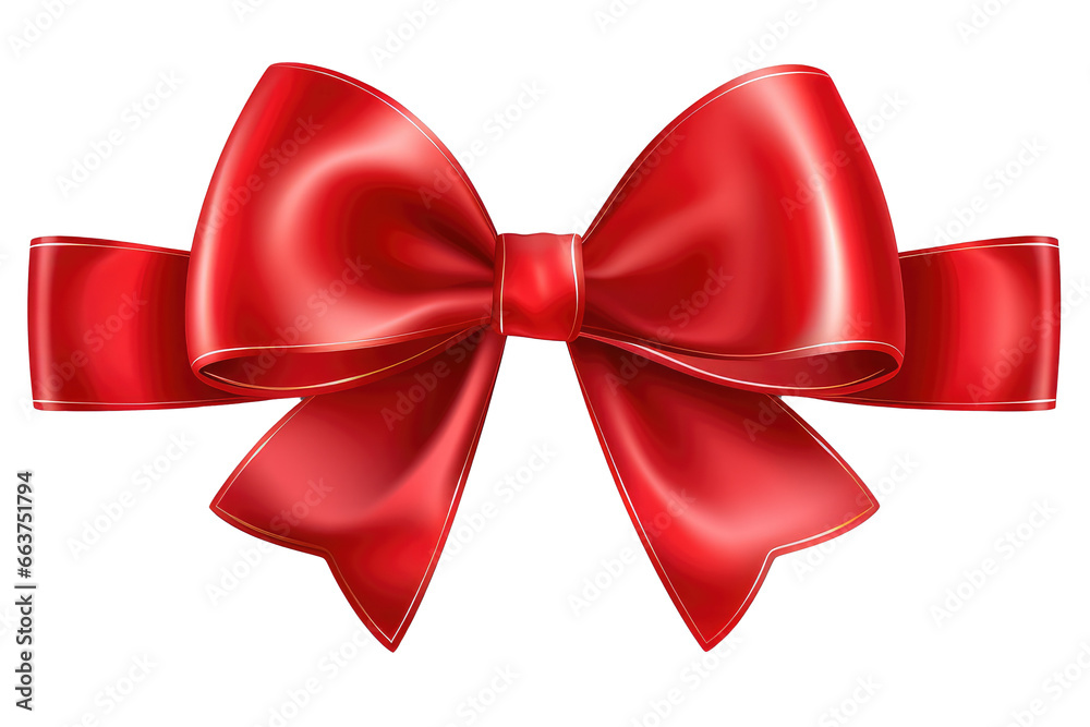 red bow isolated on transparent background red bow isolated on transparent background