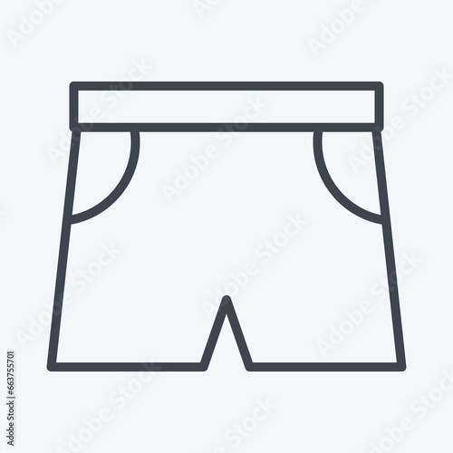 Icon Sports. suitable for Summer symbol. line style. simple design editable. design template vector. simple illustration