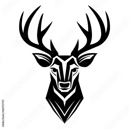 Deer Head Logo Vector Illustration. SVG © Sulthan Vector