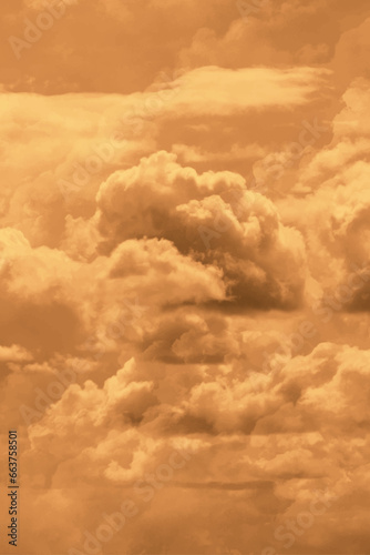 Watercolor vector sunset. Sky, cloud, sun. Dramatic hand drawn background. Apocalypse illustration for poster, banner, print and design interior. Heaven wallpaper. Sunlight. Red, orange, yellow.	