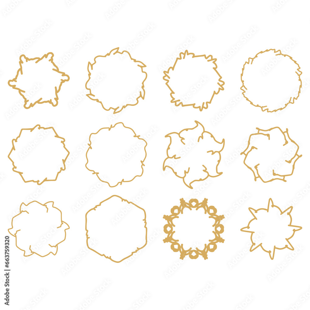simple shape decorative ornament frame