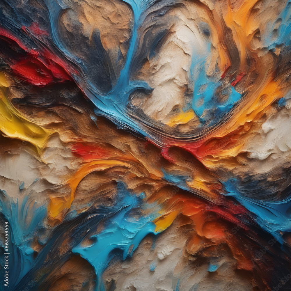 Fototapeta premium abstract colour painting with cinematic filter