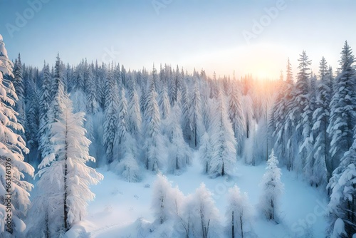 winter landscape with snow © Shakeel,s Graphics