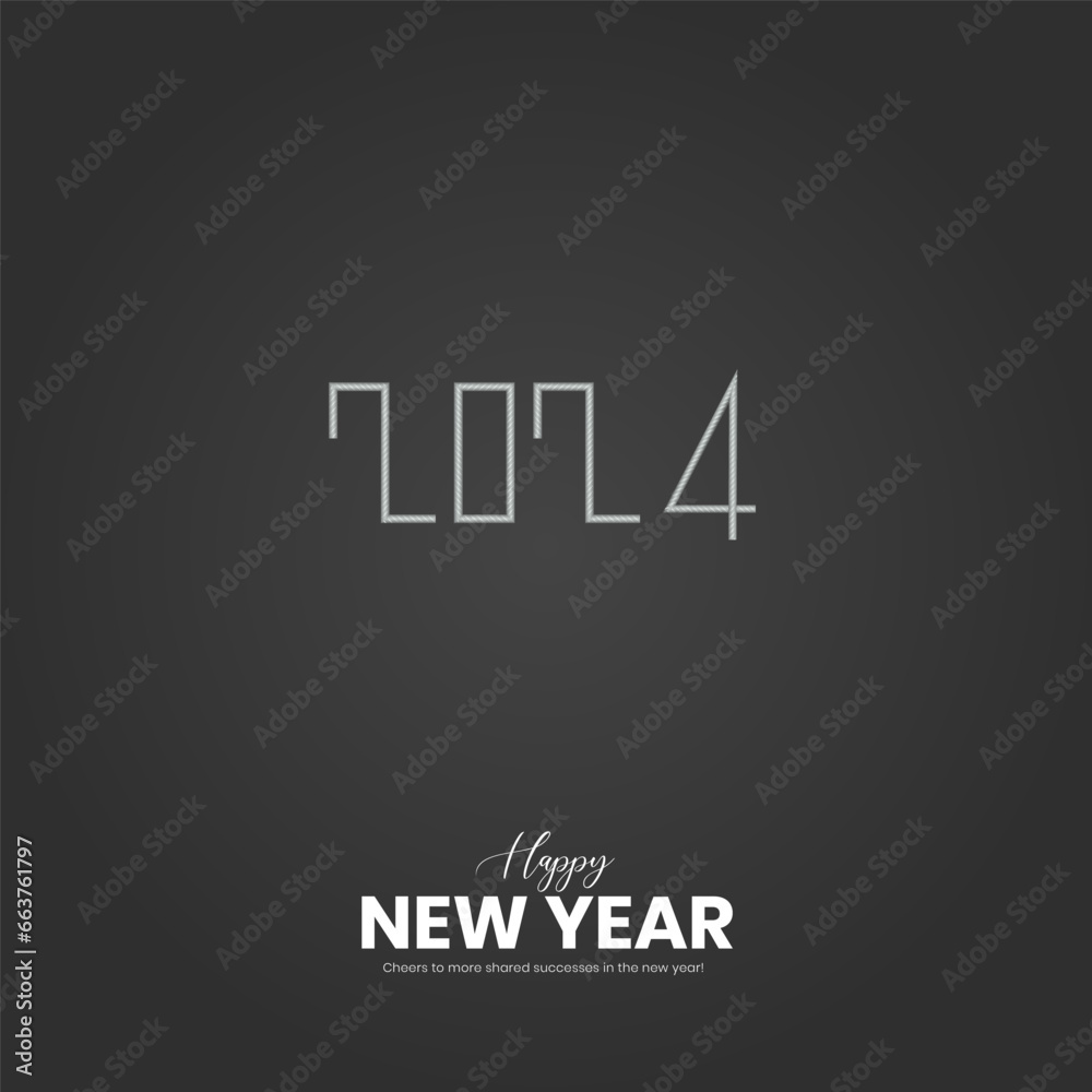 Happy New Year 2024. New Year creative design for social media ads. 2024 New Year Happy New Year 2024. New Year creative design for social media ads. 2024 New Year