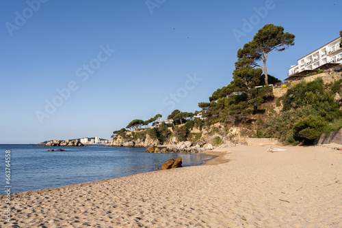 Playa Cala Cap Roig en Calonge, Costa Brava, Cataluña, España  photo