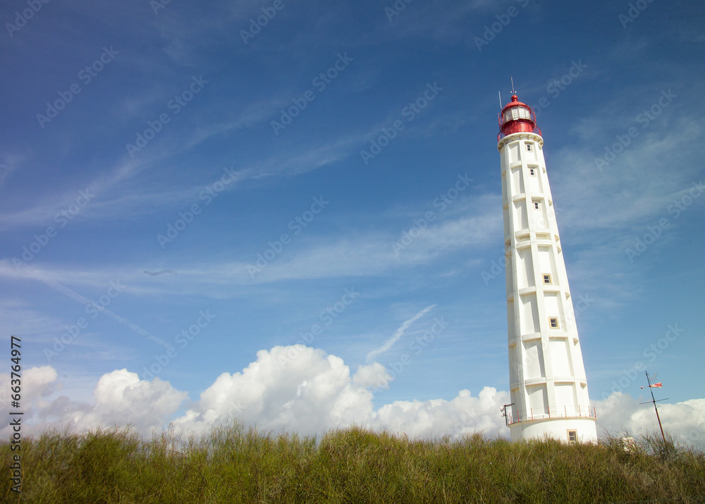 Lighthouse of the Farol Island, Faro, Algarve - Portugal 