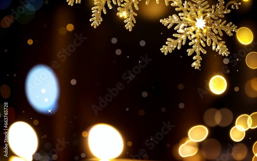 Golden Holiday Magic Shimmering Christmas and New Year s Celebration ai generated
