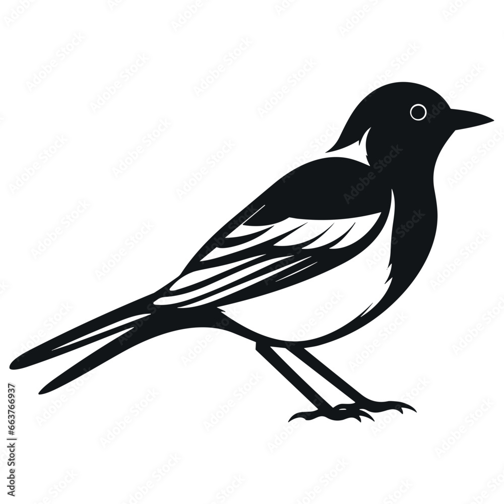 Obraz premium Bird Icon Illustration. SVG Vector