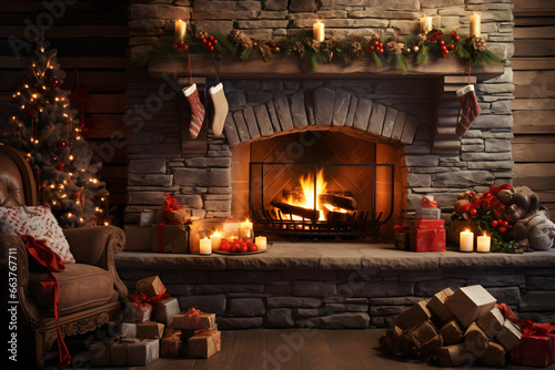 Warmth and Joy, A Cozy Christmas Fireplace