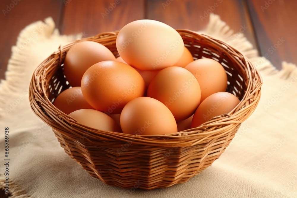 eggs in a basket showing natural protein source eggs in a basket showing natural protein source