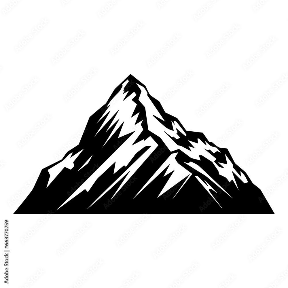 Fototapeta premium Mountain Vector Illustration. SVG