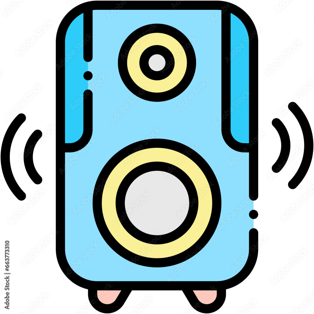 Vector Icon Speaker, Loud Speaker, Music, Audio, Volume, Party